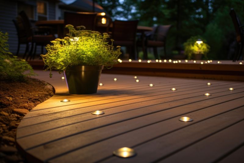 Nighttime Deck Setting